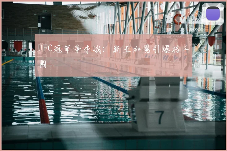 UFC冠军争夺战：新王加冕引爆格斗圈